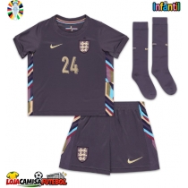 Camisa de Futebol Inglaterra Cole Palmer #24 Equipamento Secundário Infantil Europeu 2024 Manga Curta (+ Calças curtas)